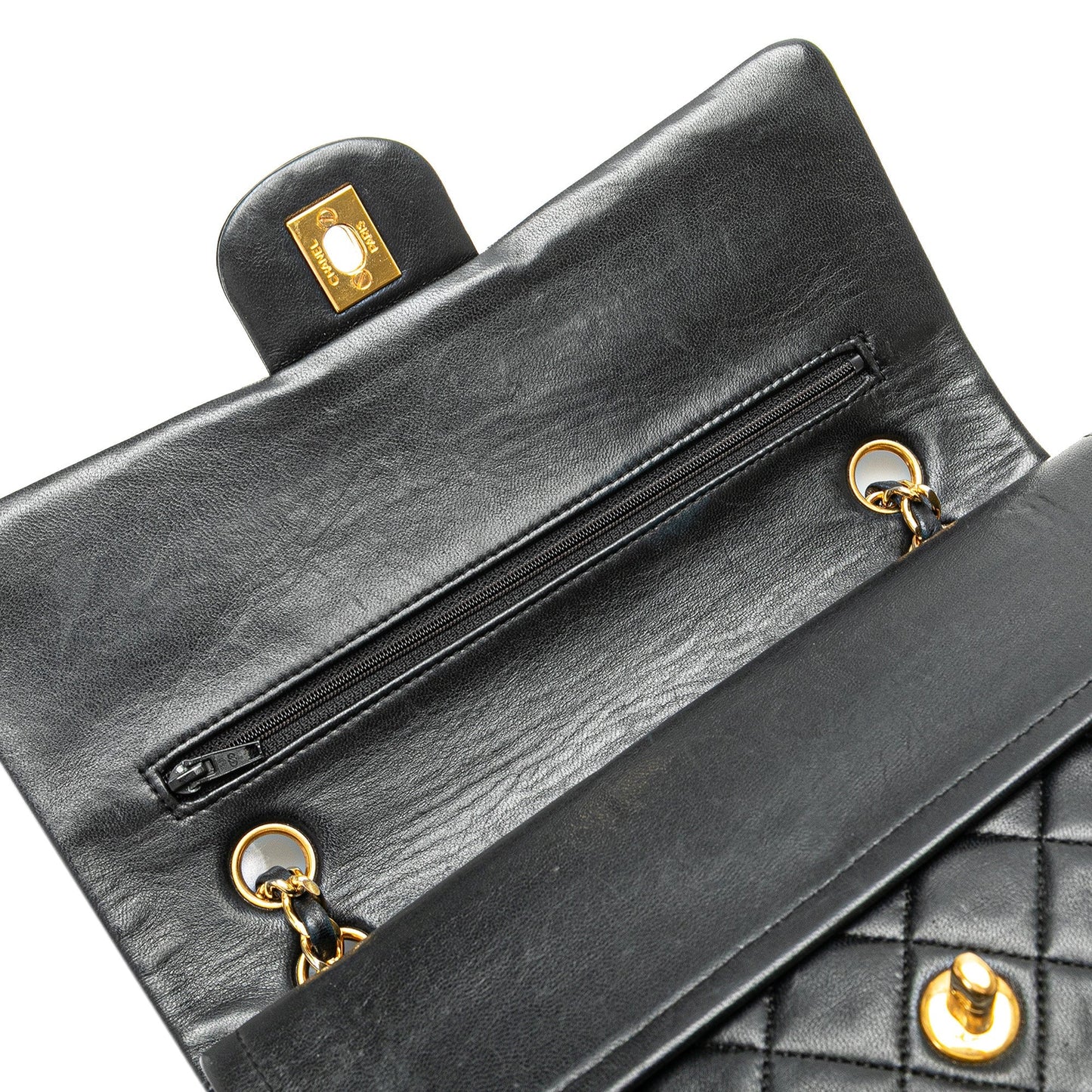 Chanel Medium Classic Lambskin Double Flap Black