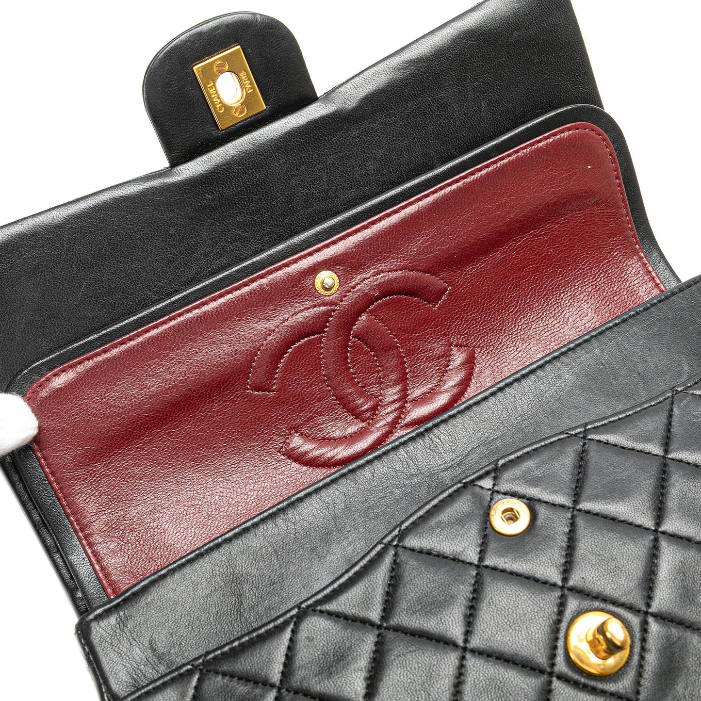 Chanel Medium Classic Lambskin Double Flap Black