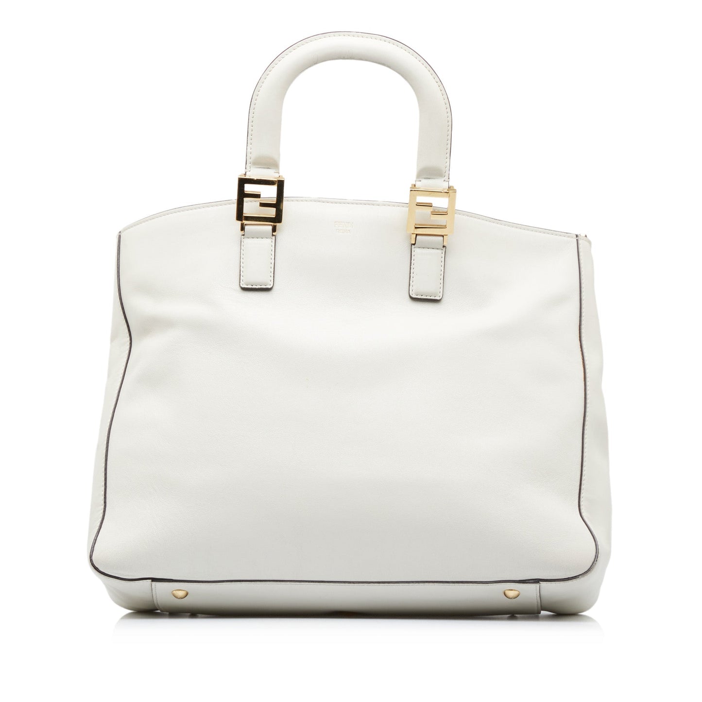 Fendi Medium Glacier FF Tote White