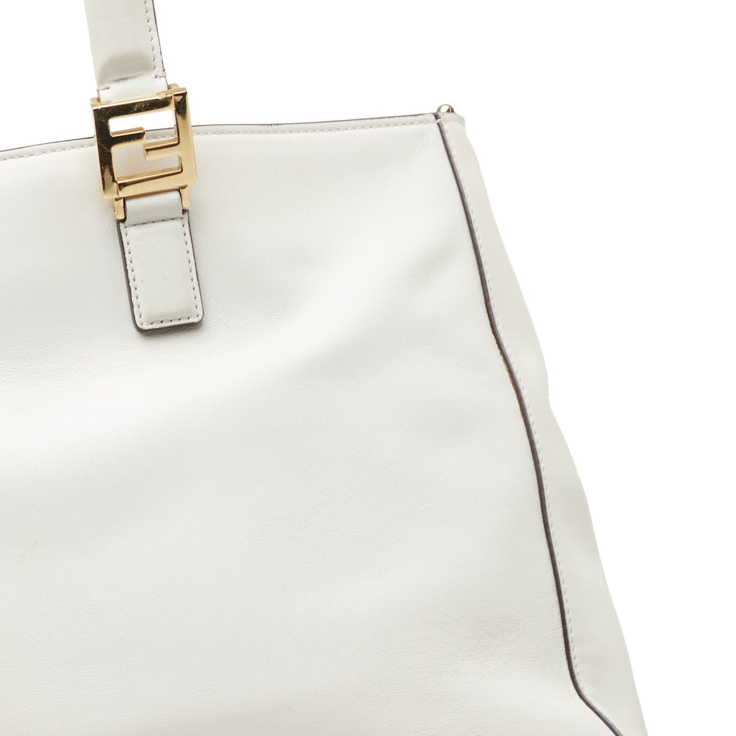 Fendi Medium Glacier FF Tote White