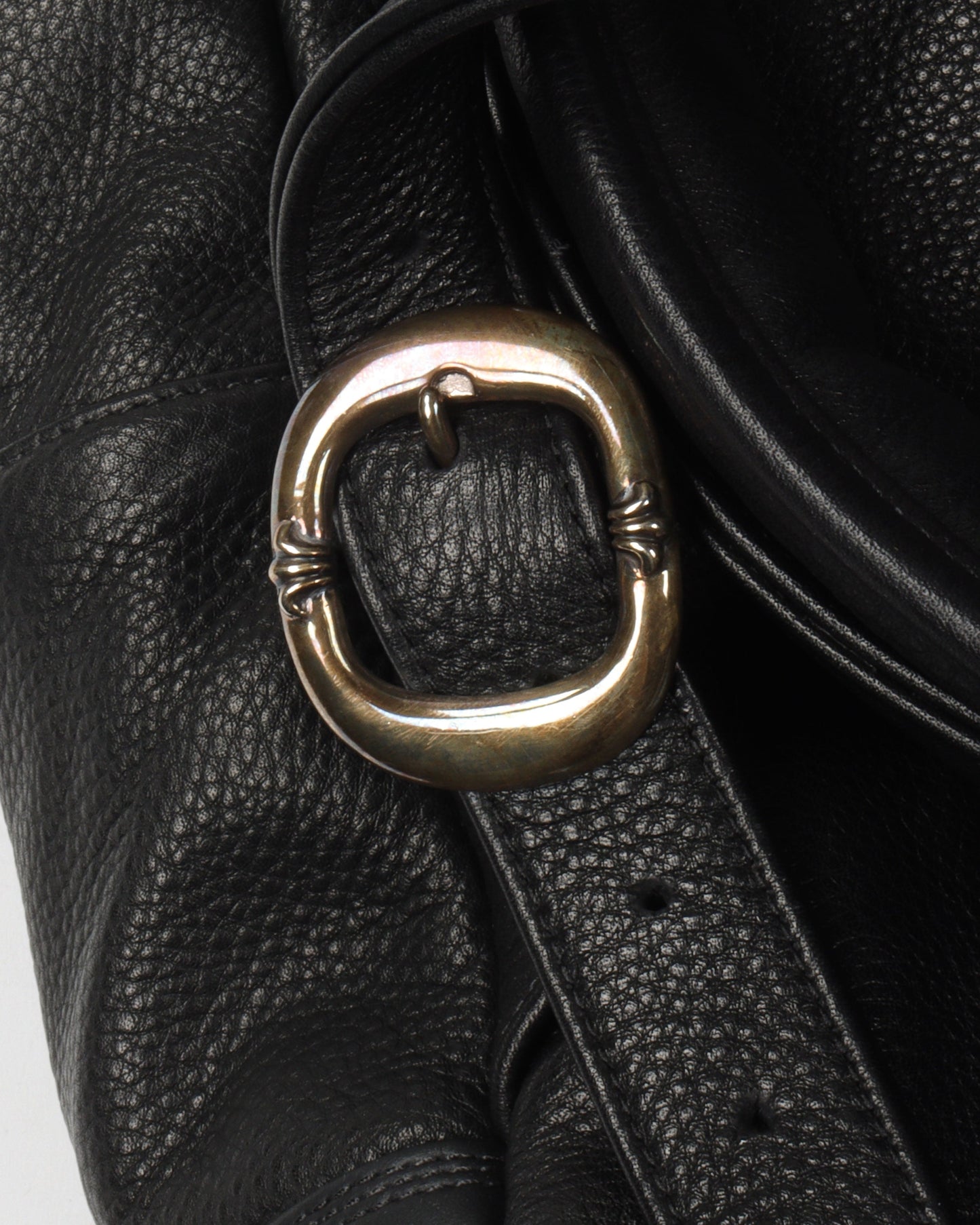 Leather Multicolor Cross Patch Backpack