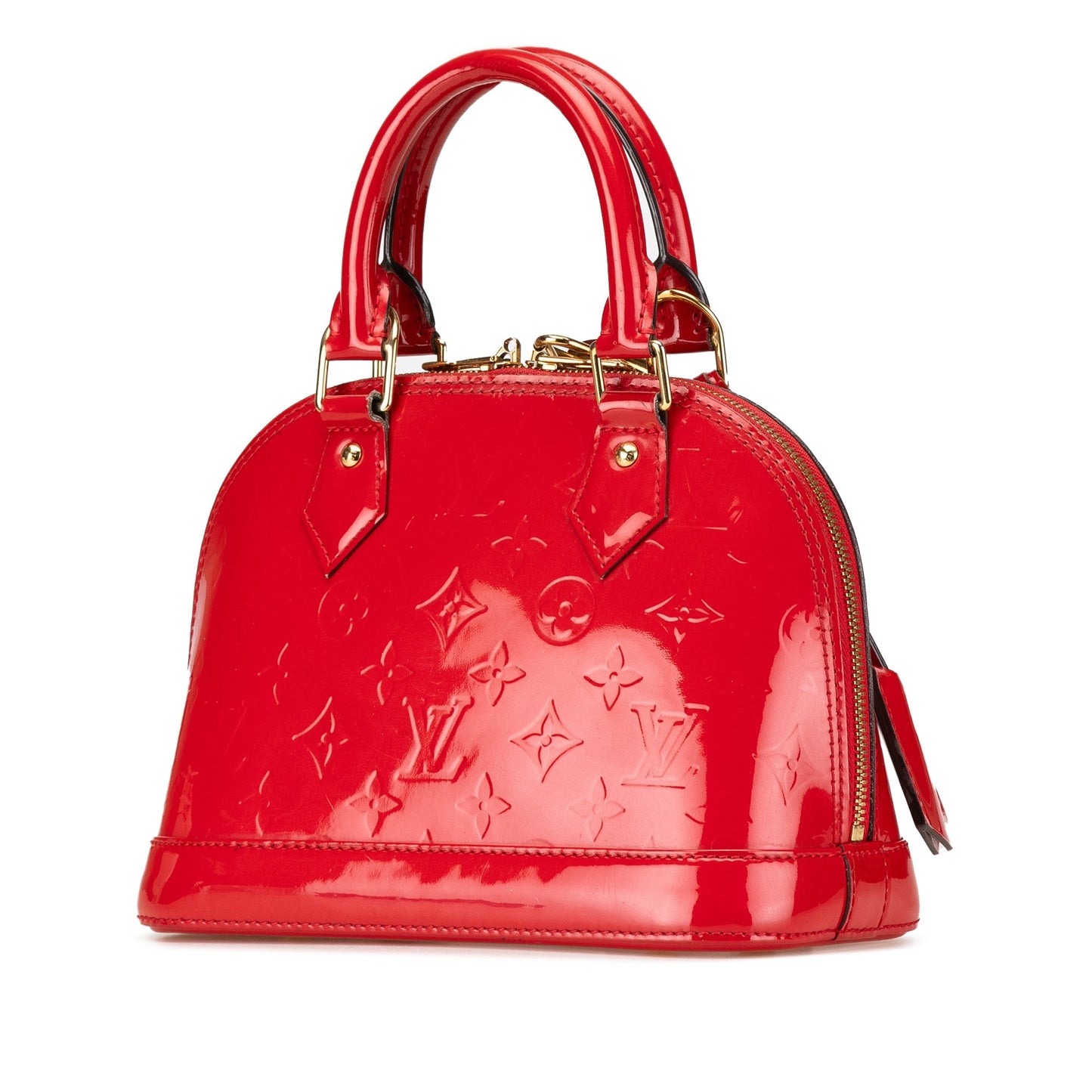 Louis Vuitton Monogram Vernis Alma BB Red