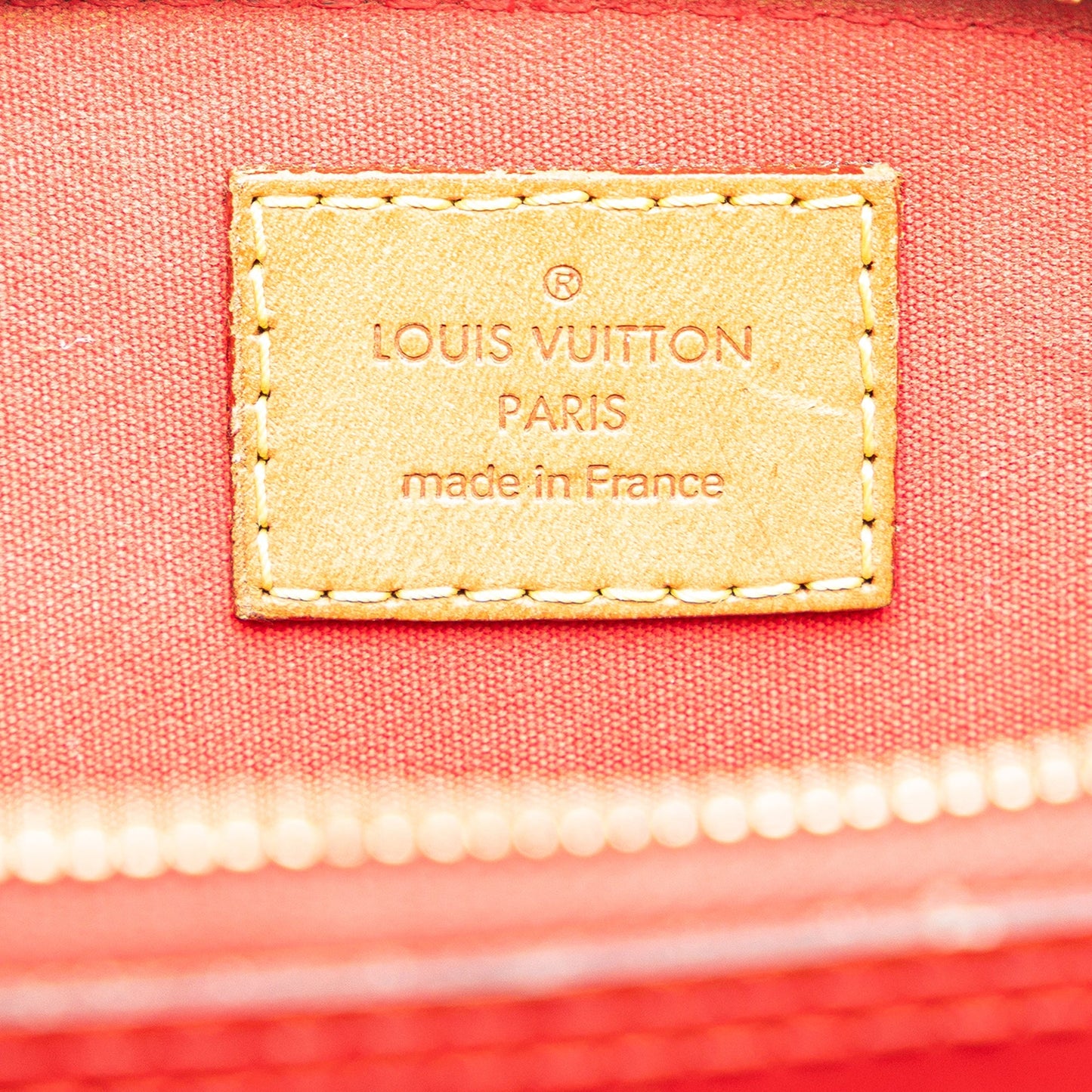 Louis Vuitton Monogram Vernis Alma BB Red