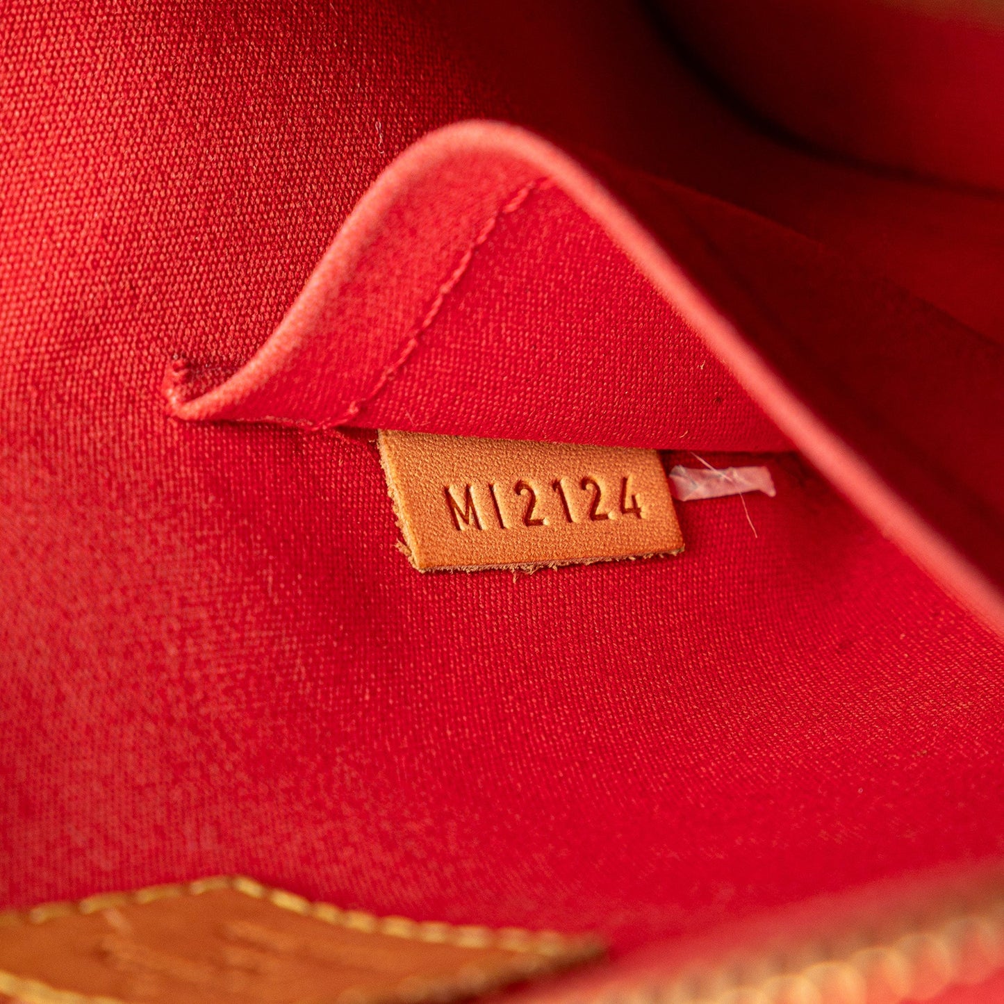 Louis Vuitton Monogram Vernis Alma BB Red