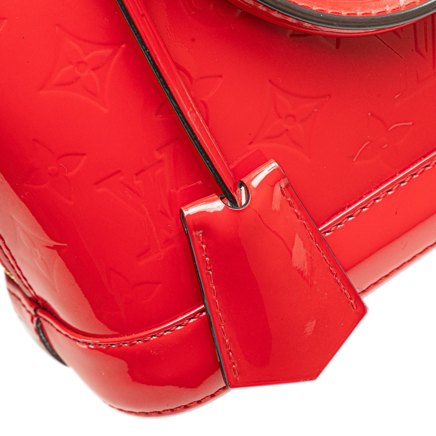 Louis Vuitton Monogram Vernis Alma BB Red