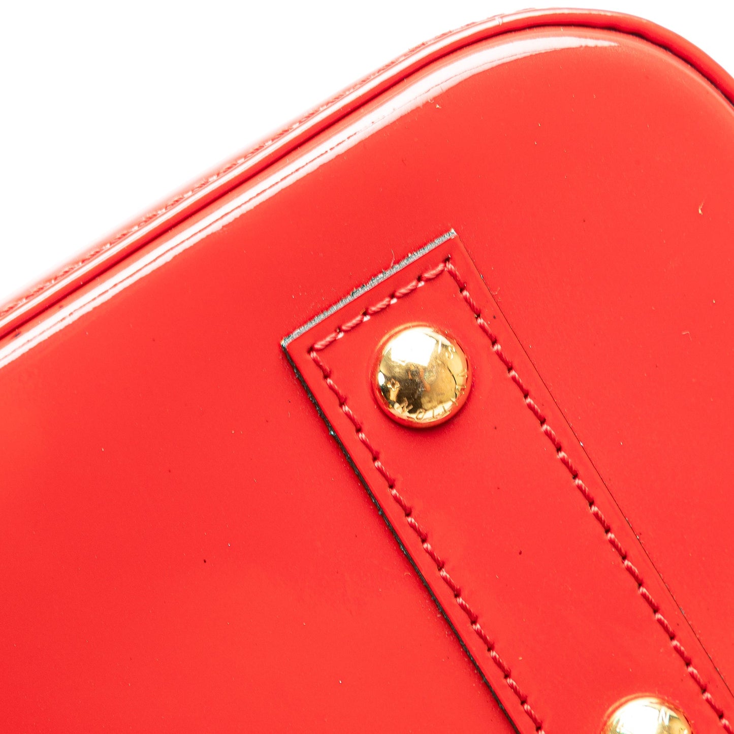 Louis Vuitton Monogram Vernis Alma BB Red