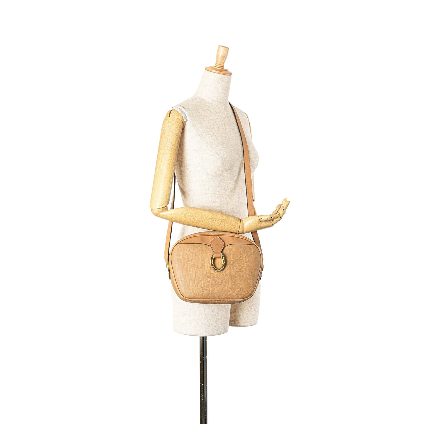 Dior Oblique Trotter Coated Canvas Crossbody Brown
