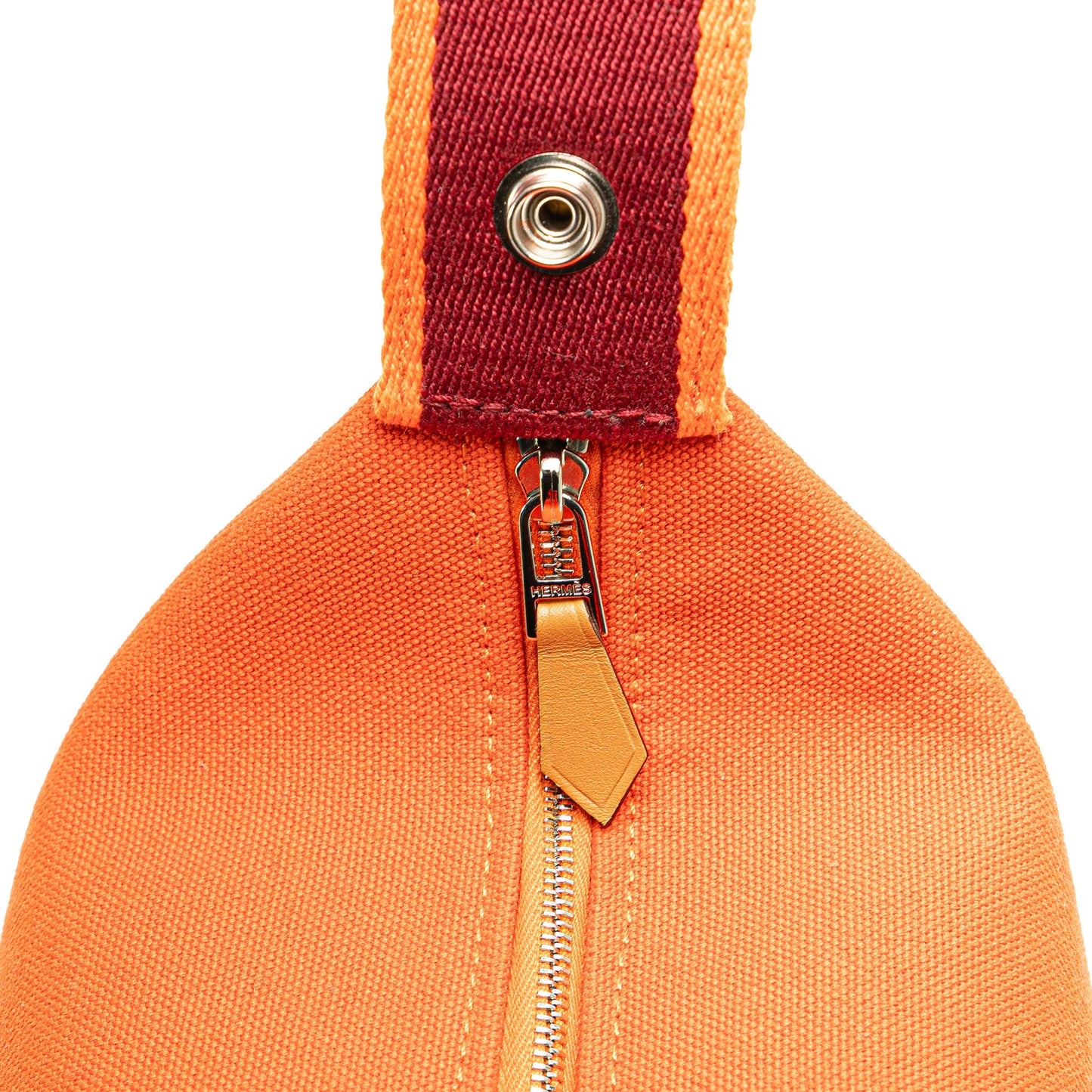 Hermès Small Toile Bride A Brac Orange