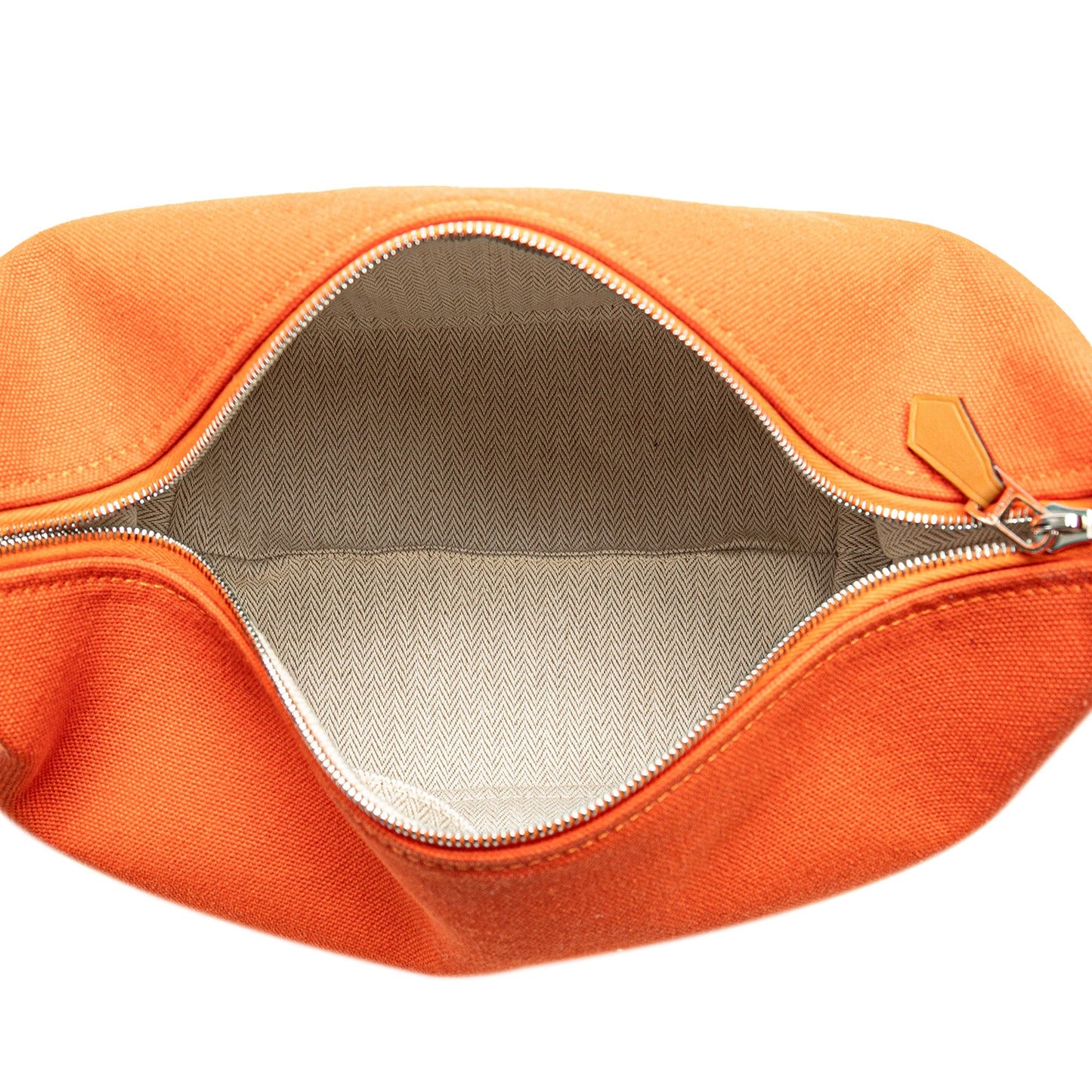 Hermès Small Toile Bride A Brac Orange