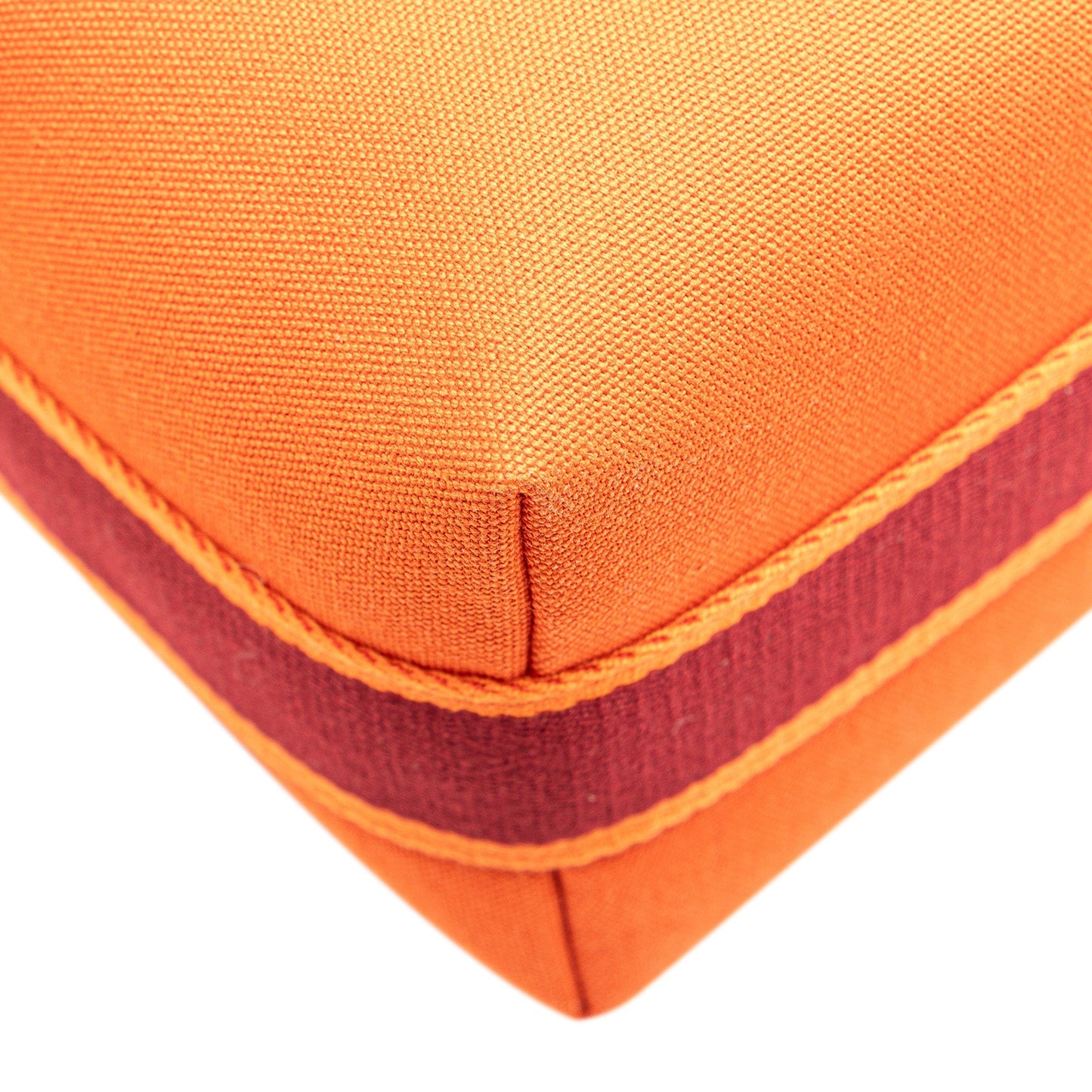 Hermès Small Toile Bride A Brac Orange