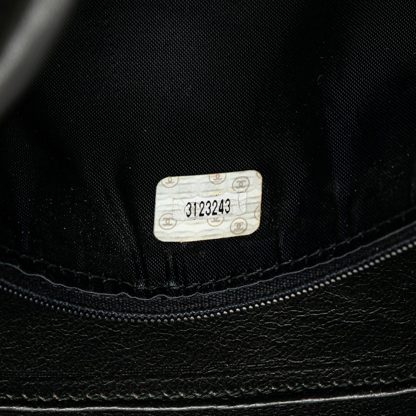 Chanel CC Quilted Lambskin Tassel Crossbody Black