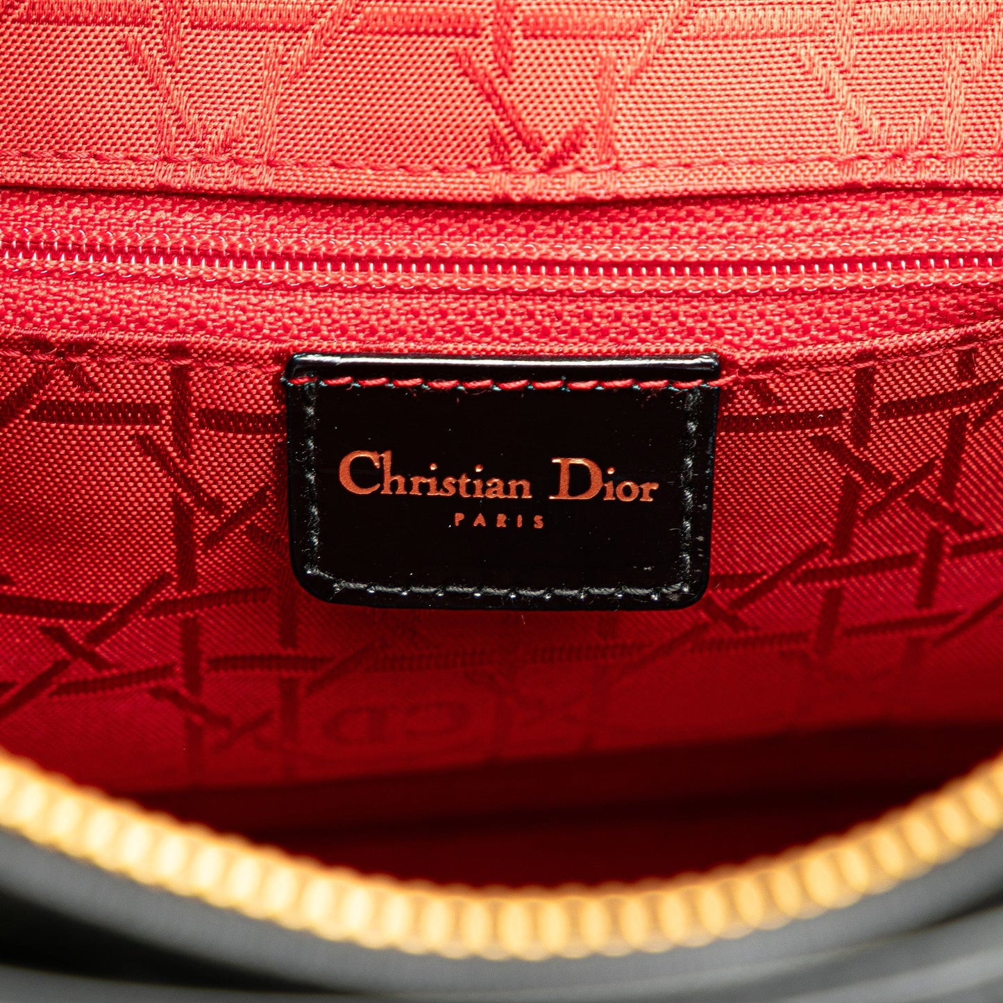 Dior Large Lambskin Cannage Lady Dior Black