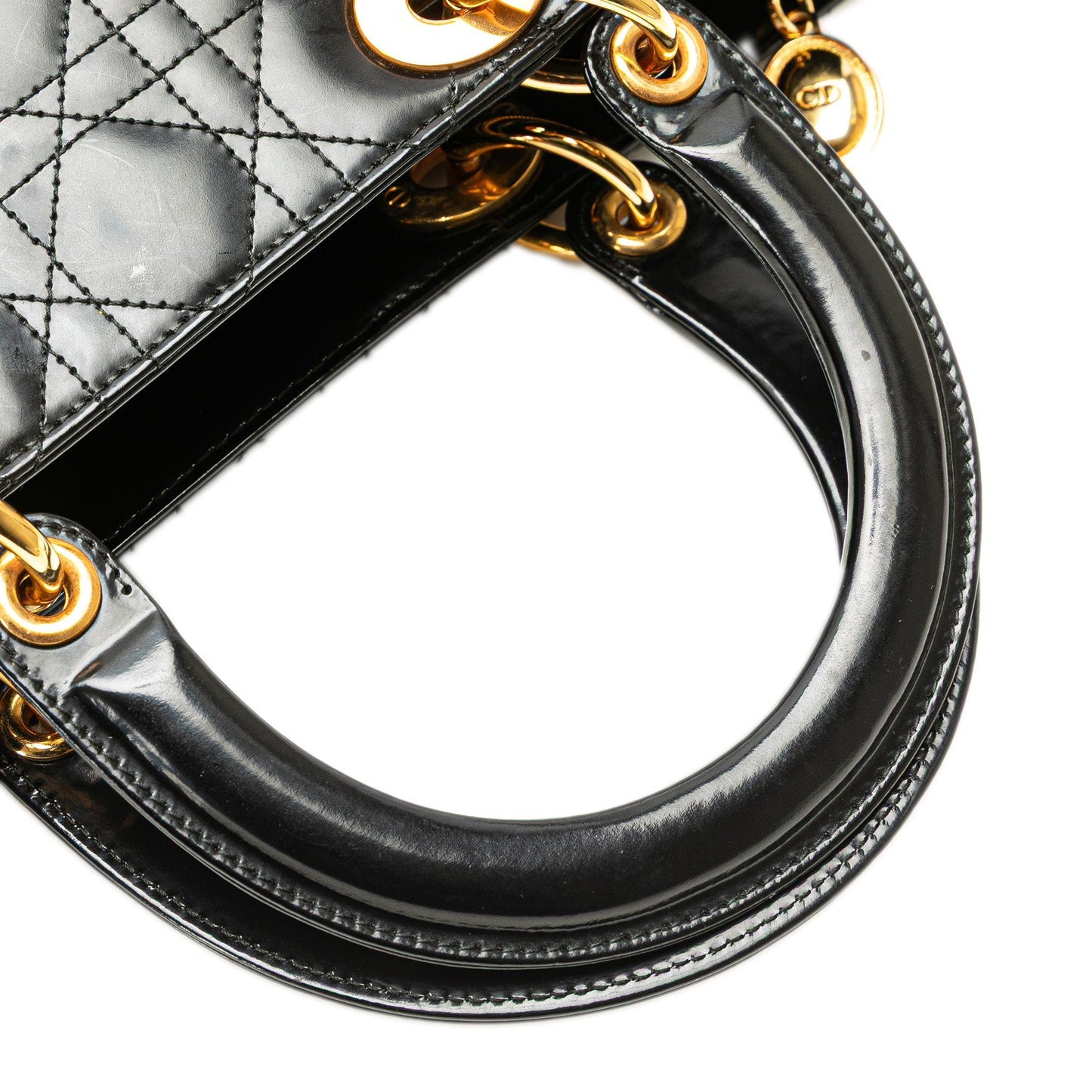 Dior Large Lambskin Cannage Lady Dior Black