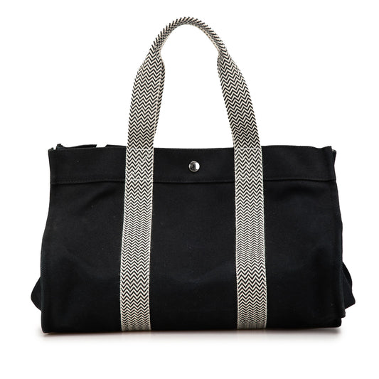 Hermès Toile Cannes MM Black