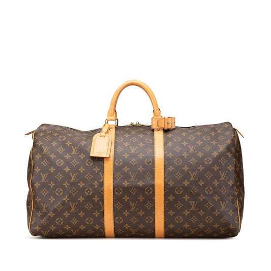 Louis Vuitton Monogram Keepall 55 Brown