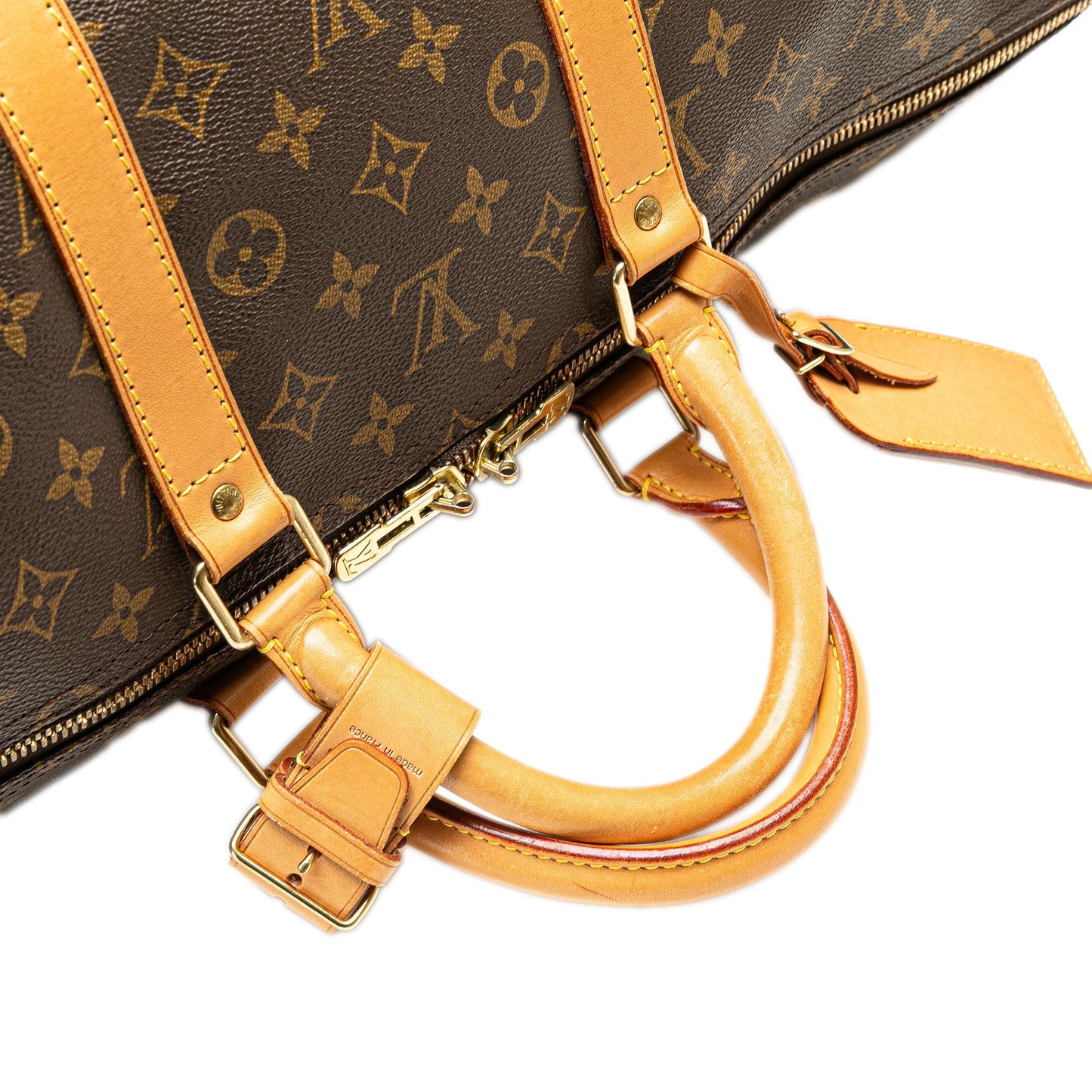 Louis Vuitton Monogram Keepall 55 Brown