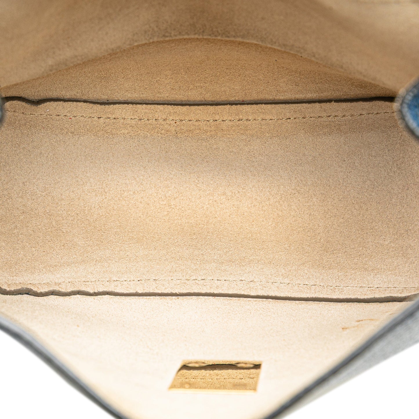 Chloé Small Leather Drew Crossbody Blue