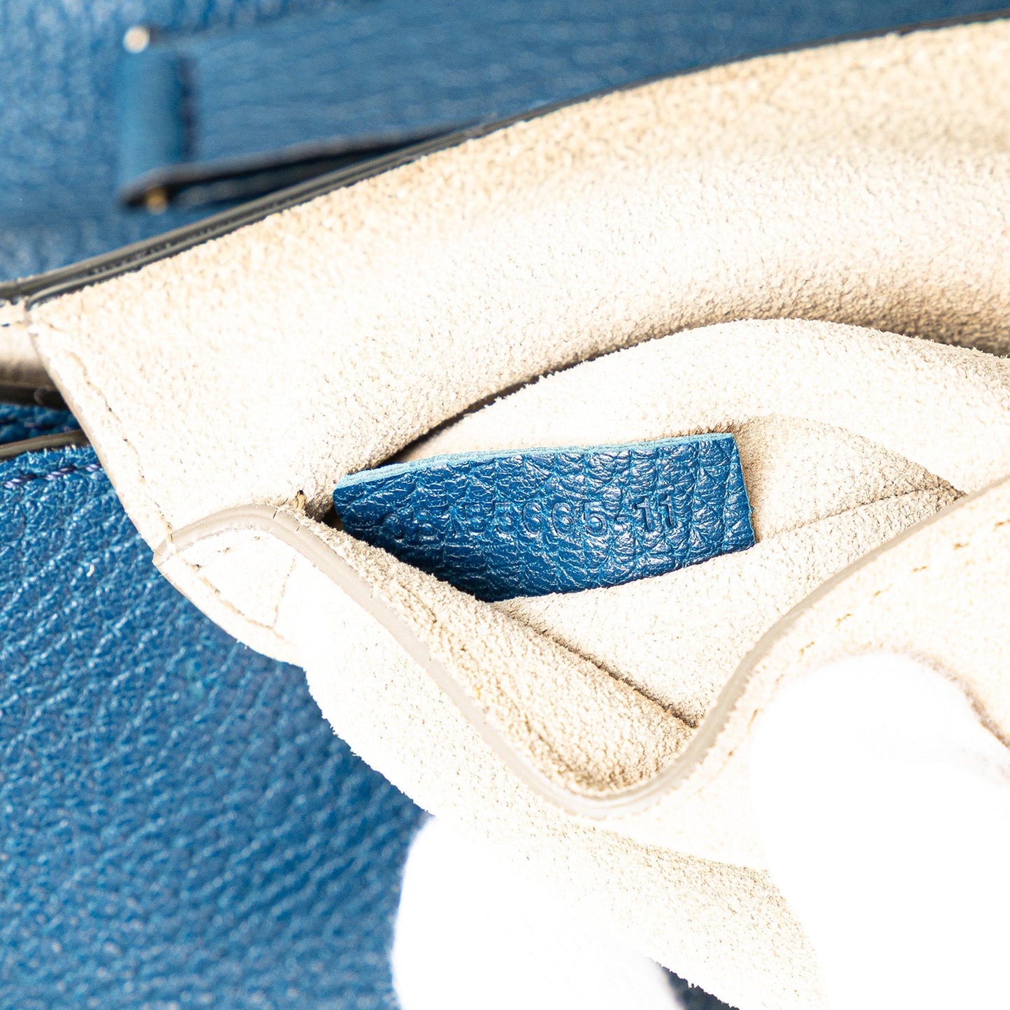 Chloé Small Leather Drew Crossbody Blue
