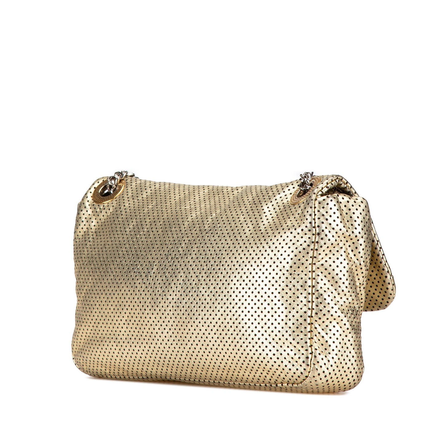 Chanel Medium Perforated Calfskin Reissue Drill Flap Gold
