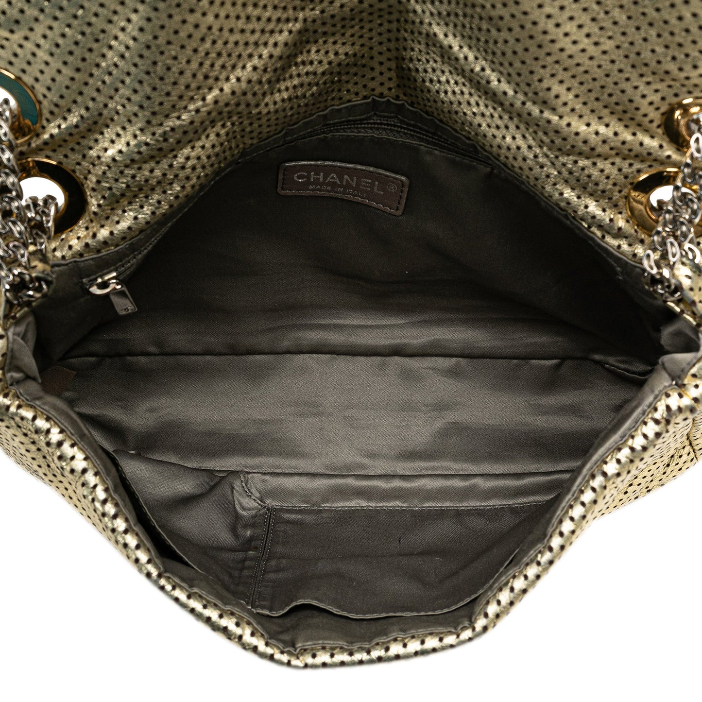 Chanel Medium Perforated Calfskin Reissue Drill Flap Gold