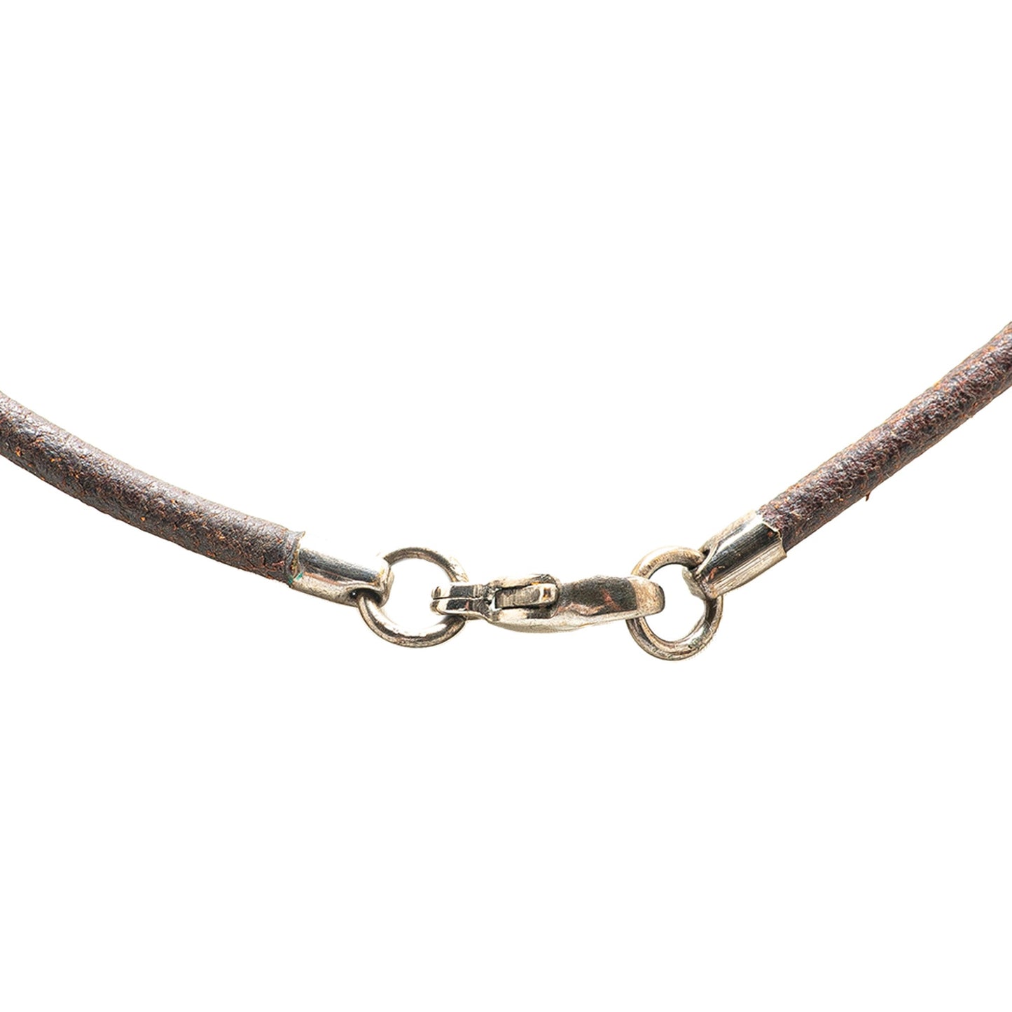Hermès Palladium Plated Horse Head Pendant Necklace Silver