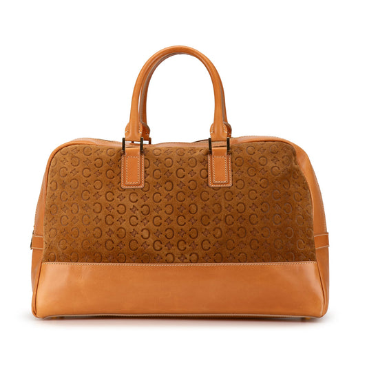 Celine Suede C Macadam Handbag Brown