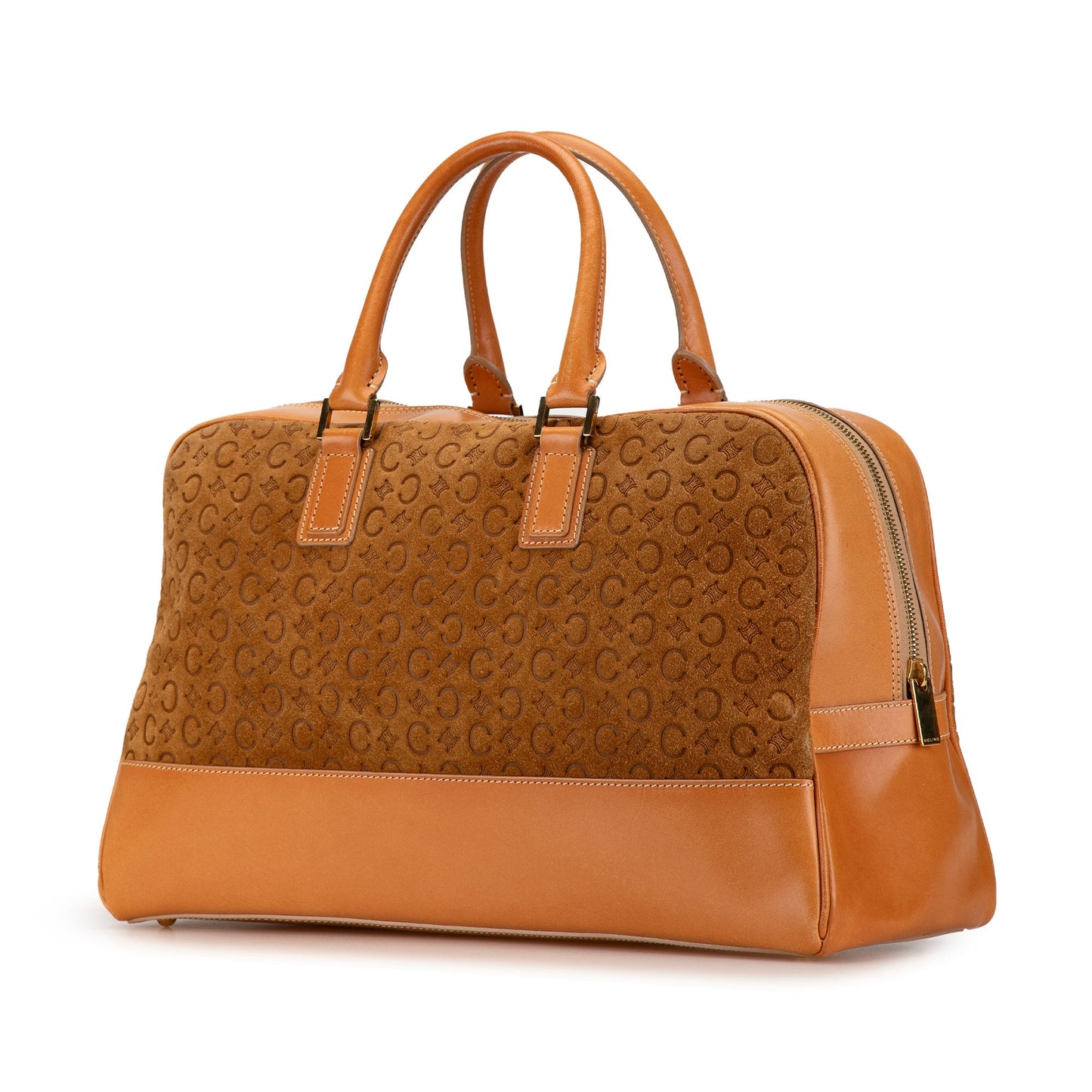 Celine Suede C Macadam Handbag Brown
