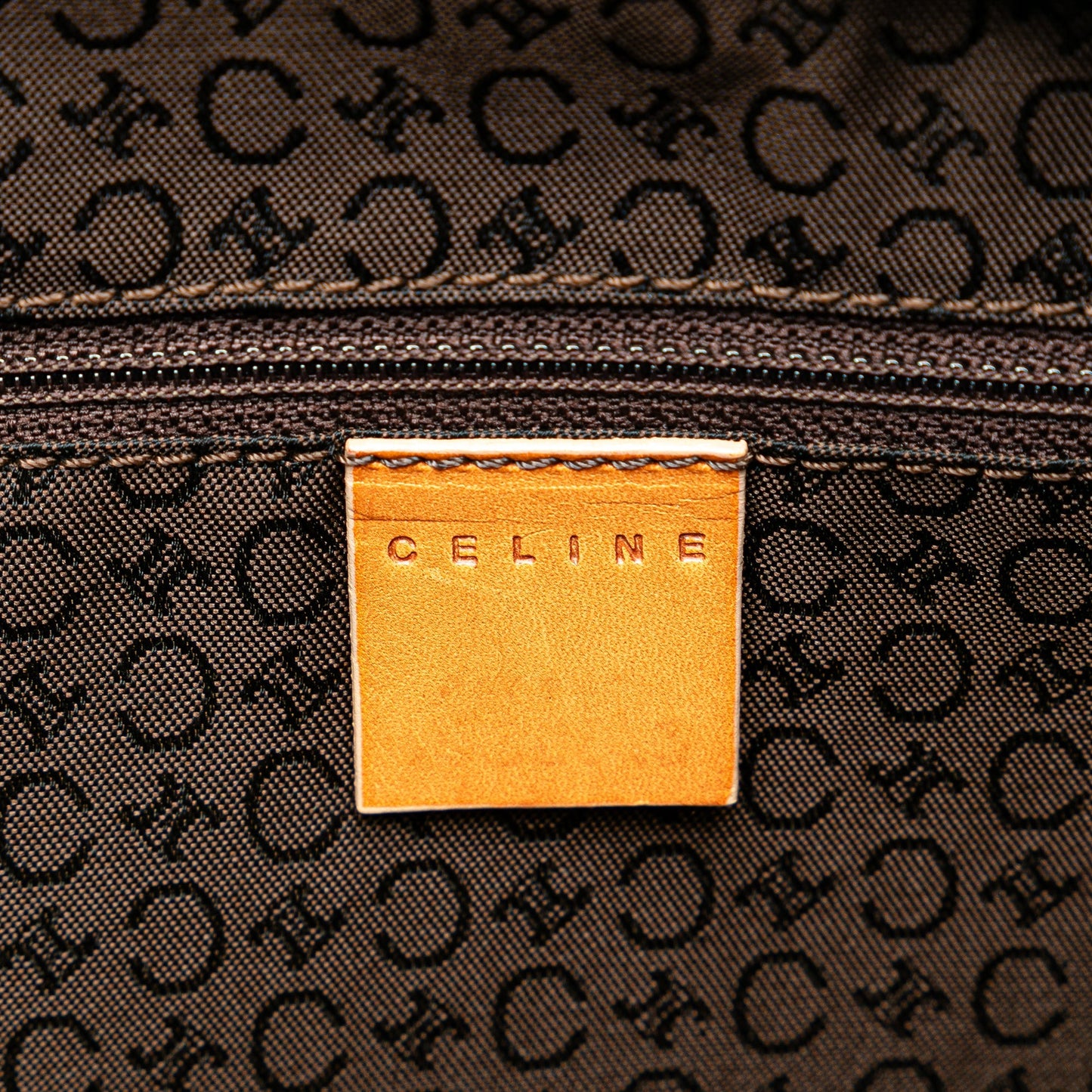 Celine Suede C Macadam Handbag Brown