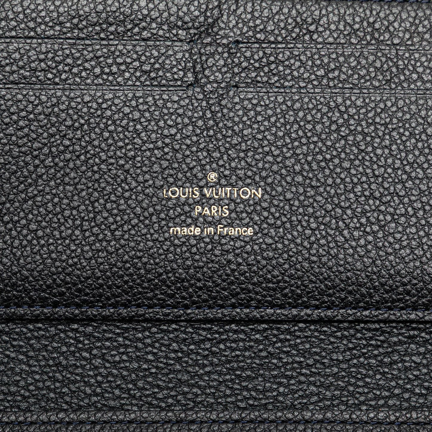 Louis Vuitton Monogram Empreinte Zippy Long Wallet Black