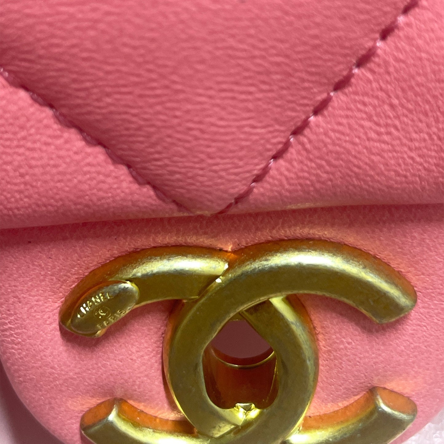 Chanel Mini Quilted Lambskin Funky Town Flap Pink