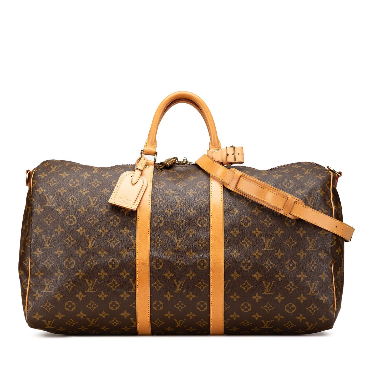 Louis Vuitton Monogram Keepall Bandouliere 55 Brown