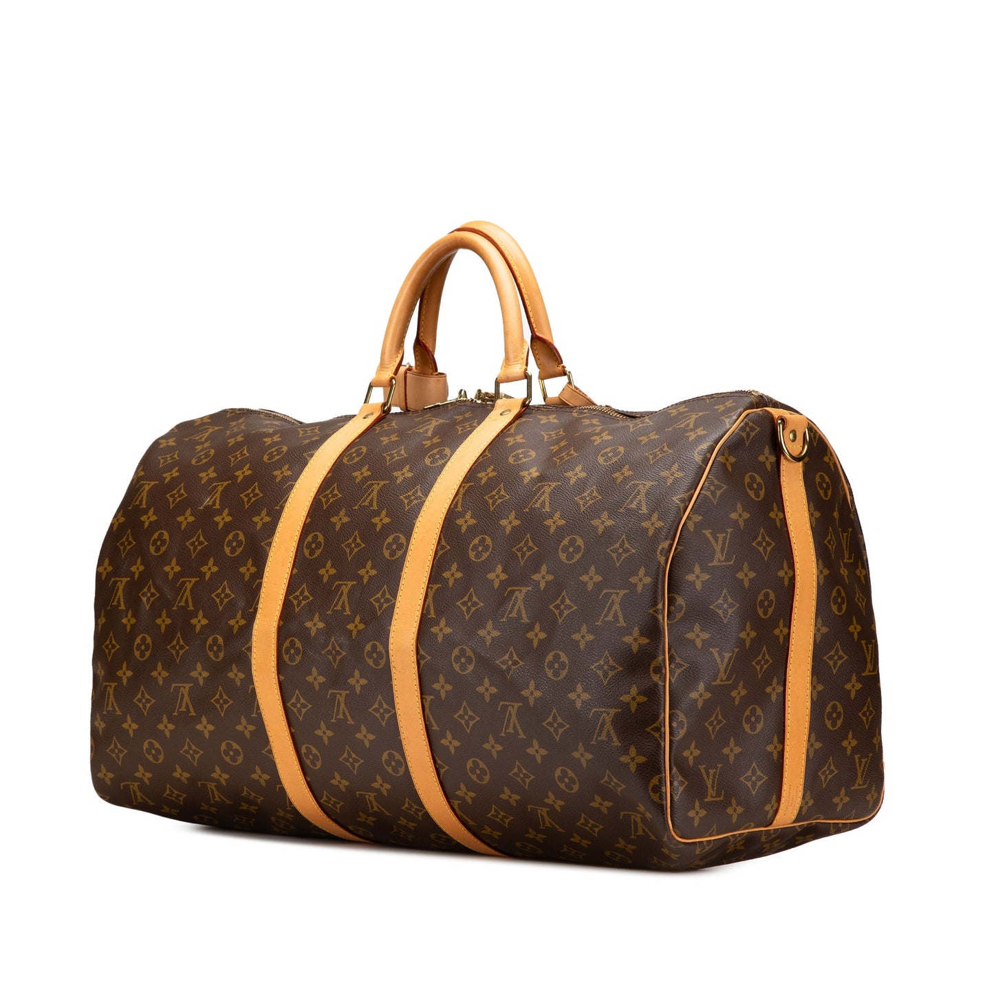 Louis Vuitton Monogram Keepall Bandouliere 55 Brown