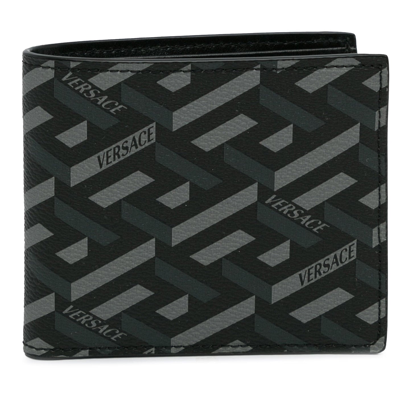 Versace La Greca Small Wallet Black