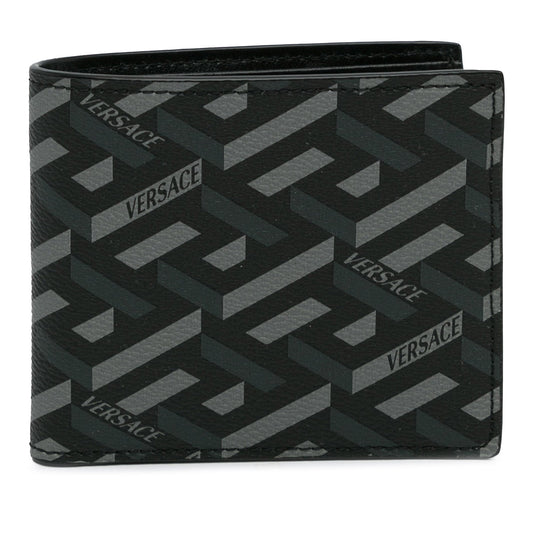 Versace La Greca Small Wallet Black