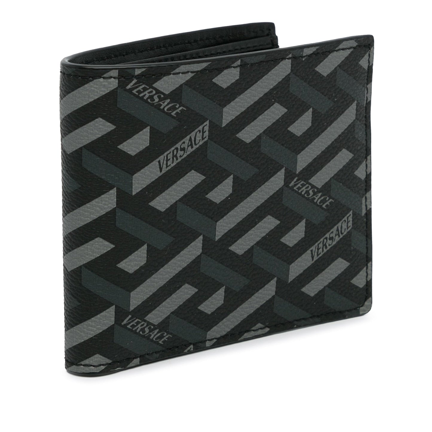 Versace La Greca Small Wallet Black