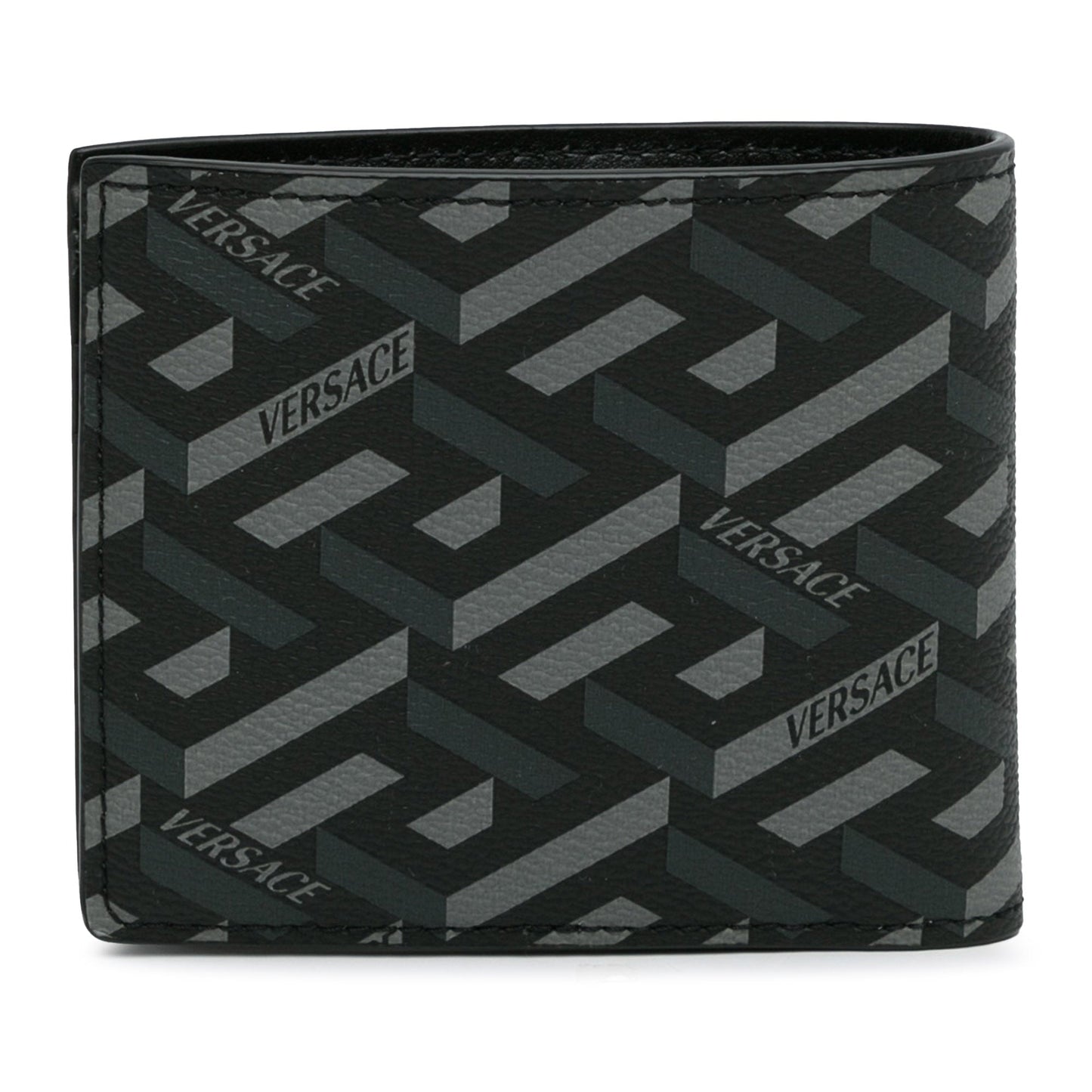 Versace La Greca Small Wallet Black