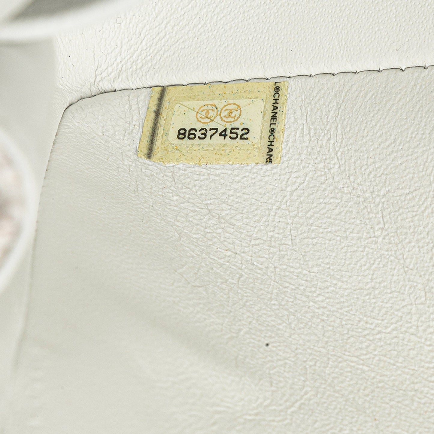 Chanel Medium Classic Tweed Double Flap White