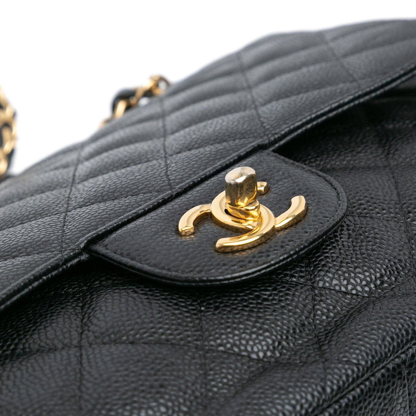 Chanel Jumbo Classic Caviar Double Flap Black