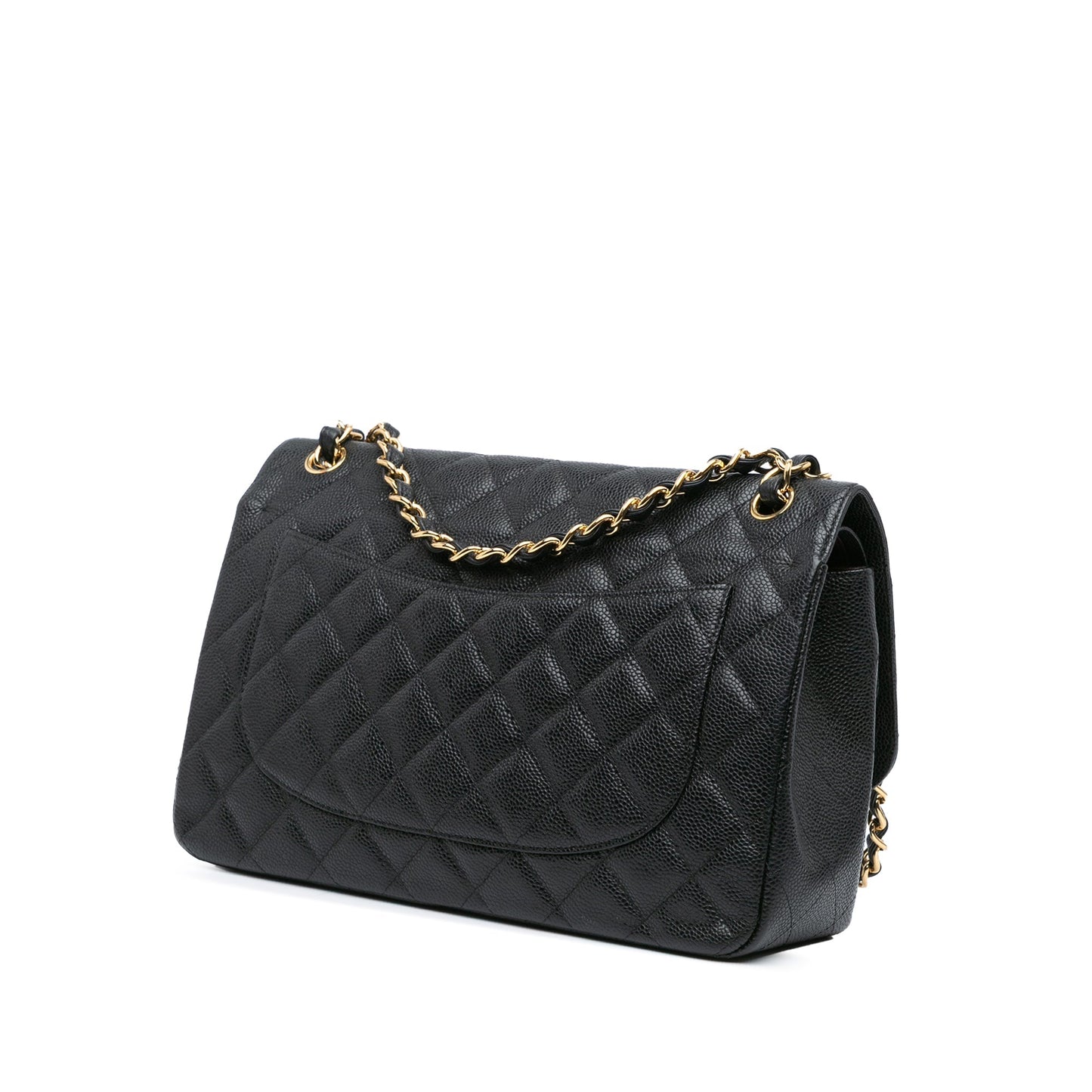 Chanel Jumbo Classic Caviar Double Flap Black