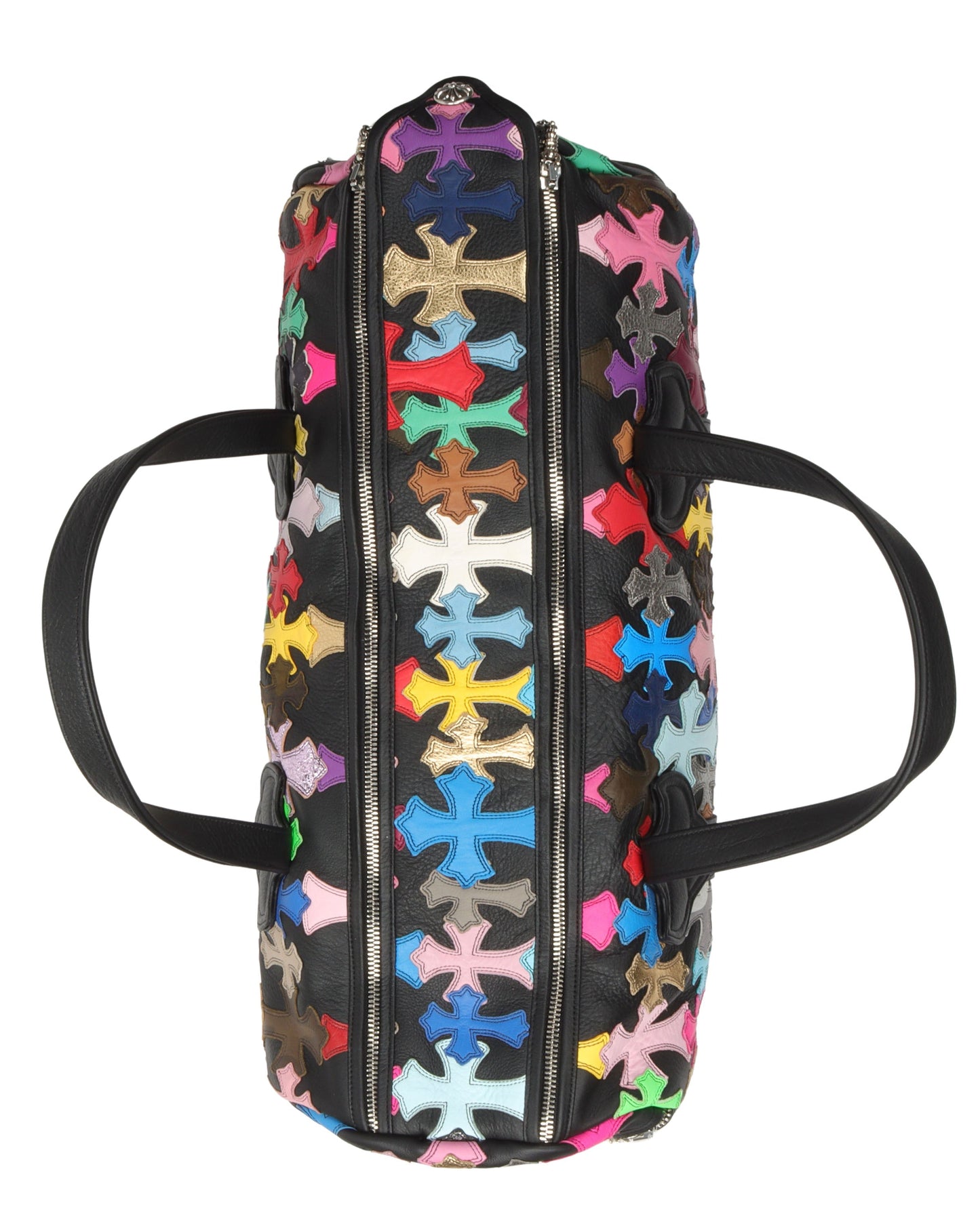Multicolor Cross Patch Cemetery Large Duffle Bag