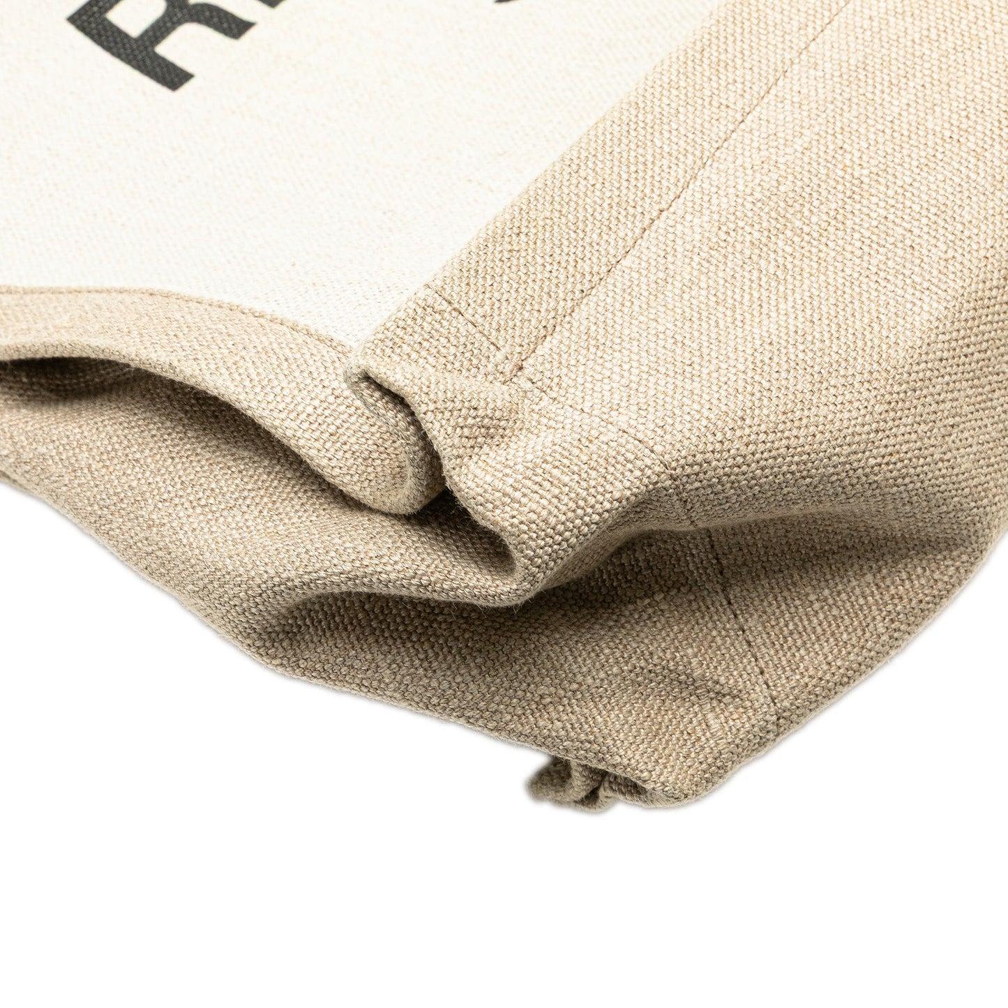 Saint Laurent Canvas Rive Gauche Tote White