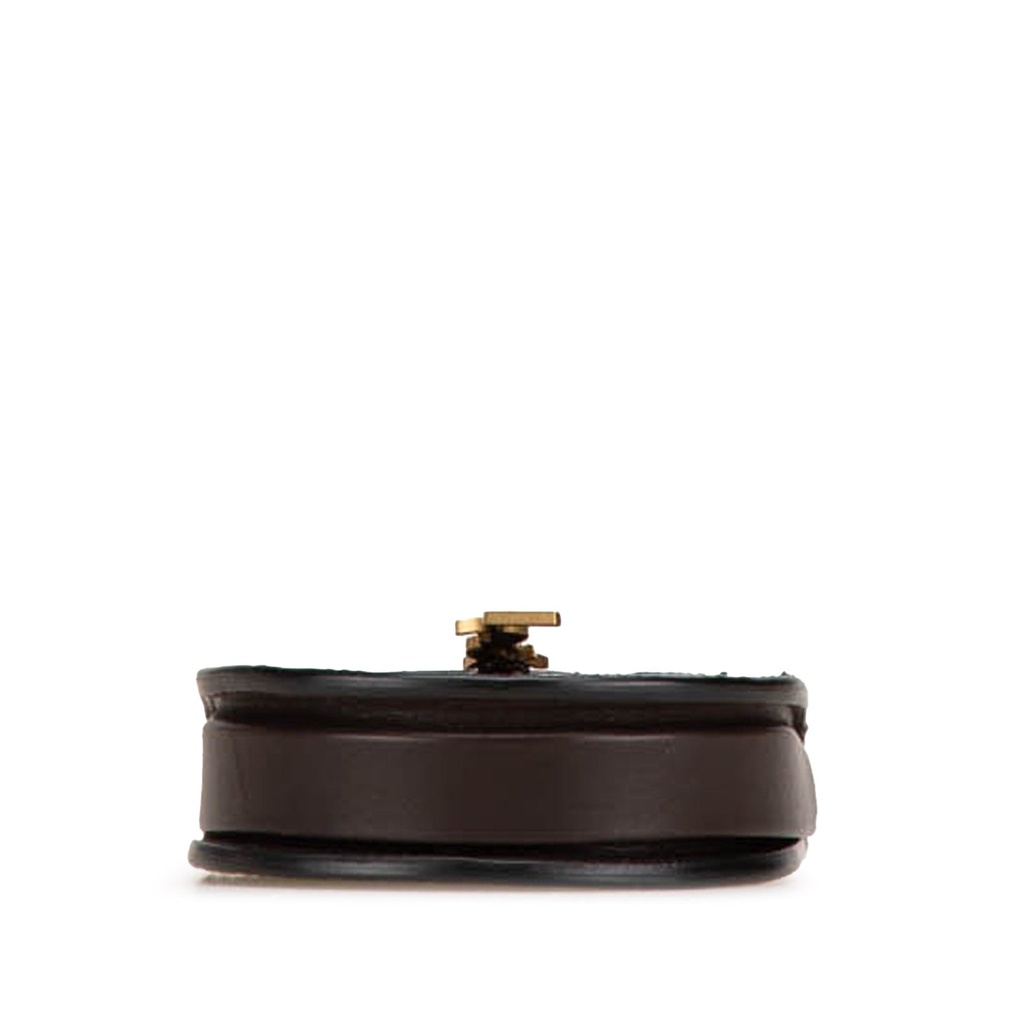 Saint Laurent Baby Python Leather Kaia Crossbody Brown