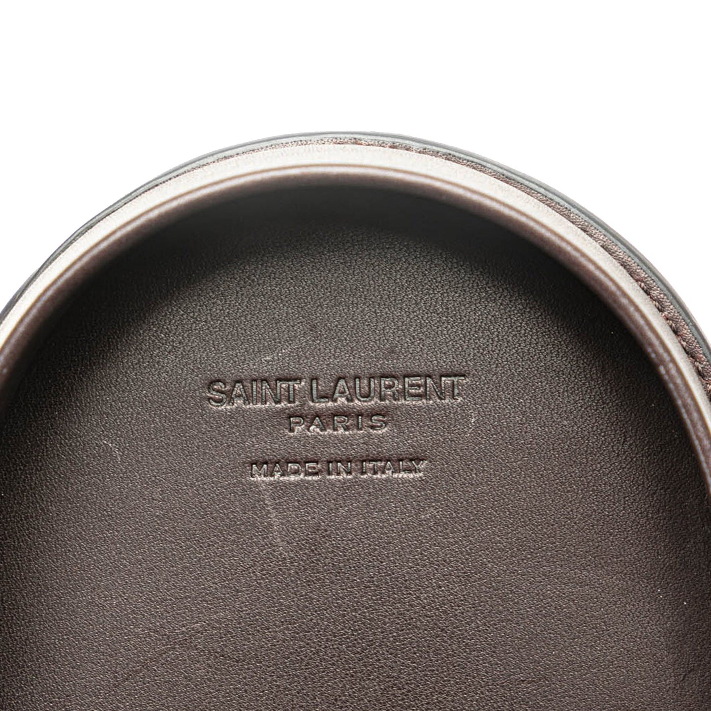 Saint Laurent Baby Python Leather Kaia Crossbody Brown