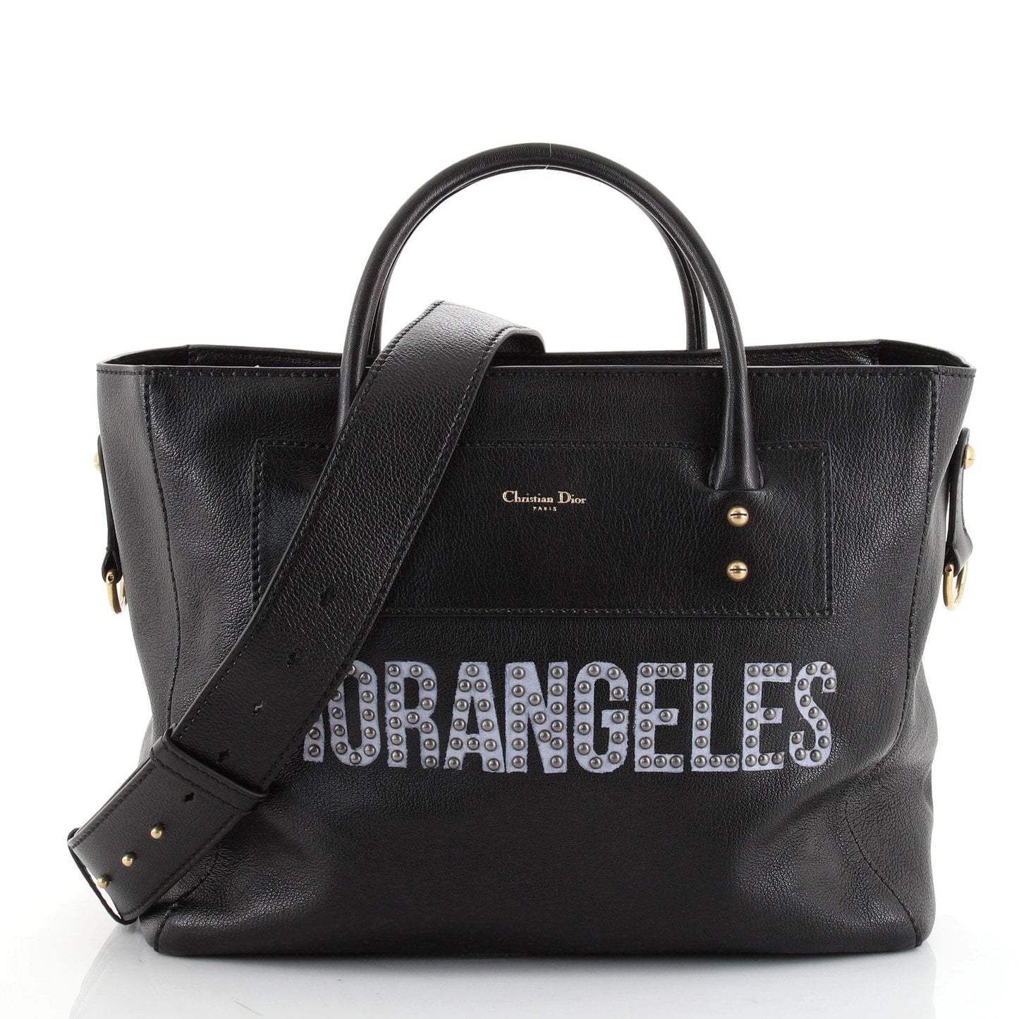Christian Dior Diorangeles Tote Goatskin