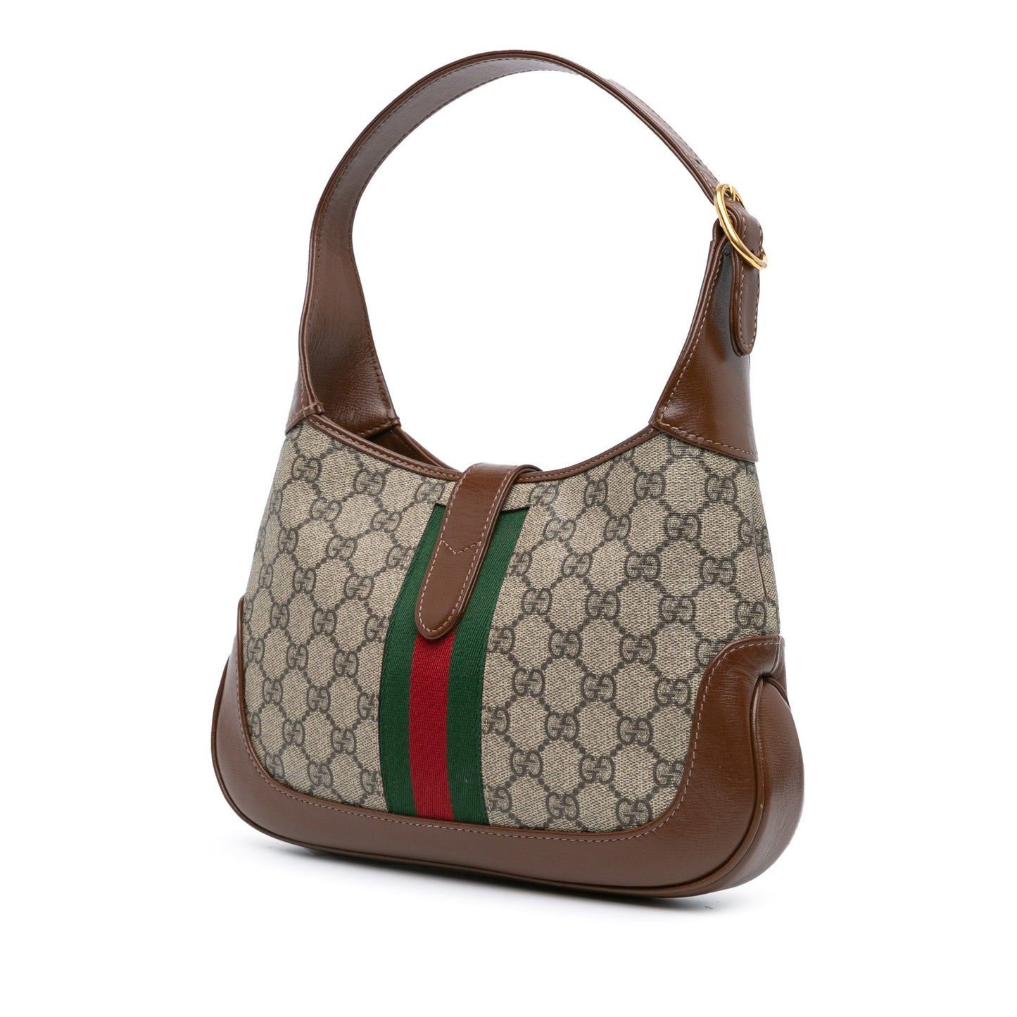 Gucci Small GG Supreme Jackie 1961 Crossbody Brown