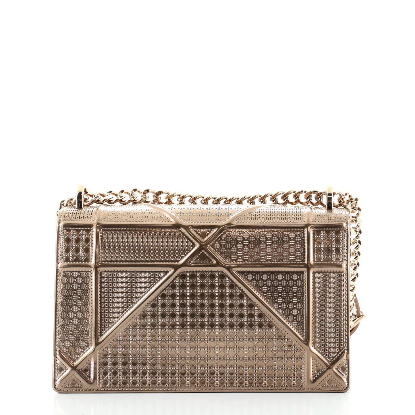 Diorama Flap Bag Cannage Embossed Calfskin Medium