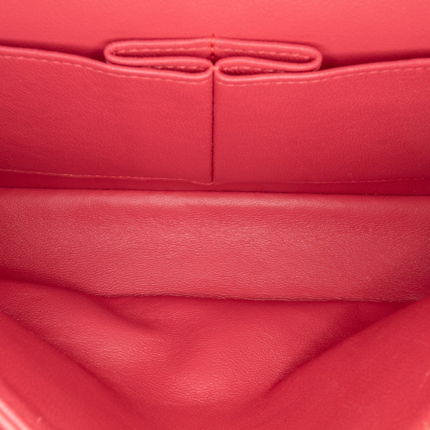 Chanel Medium Classic Chevron Lambskin Double Flap Pink