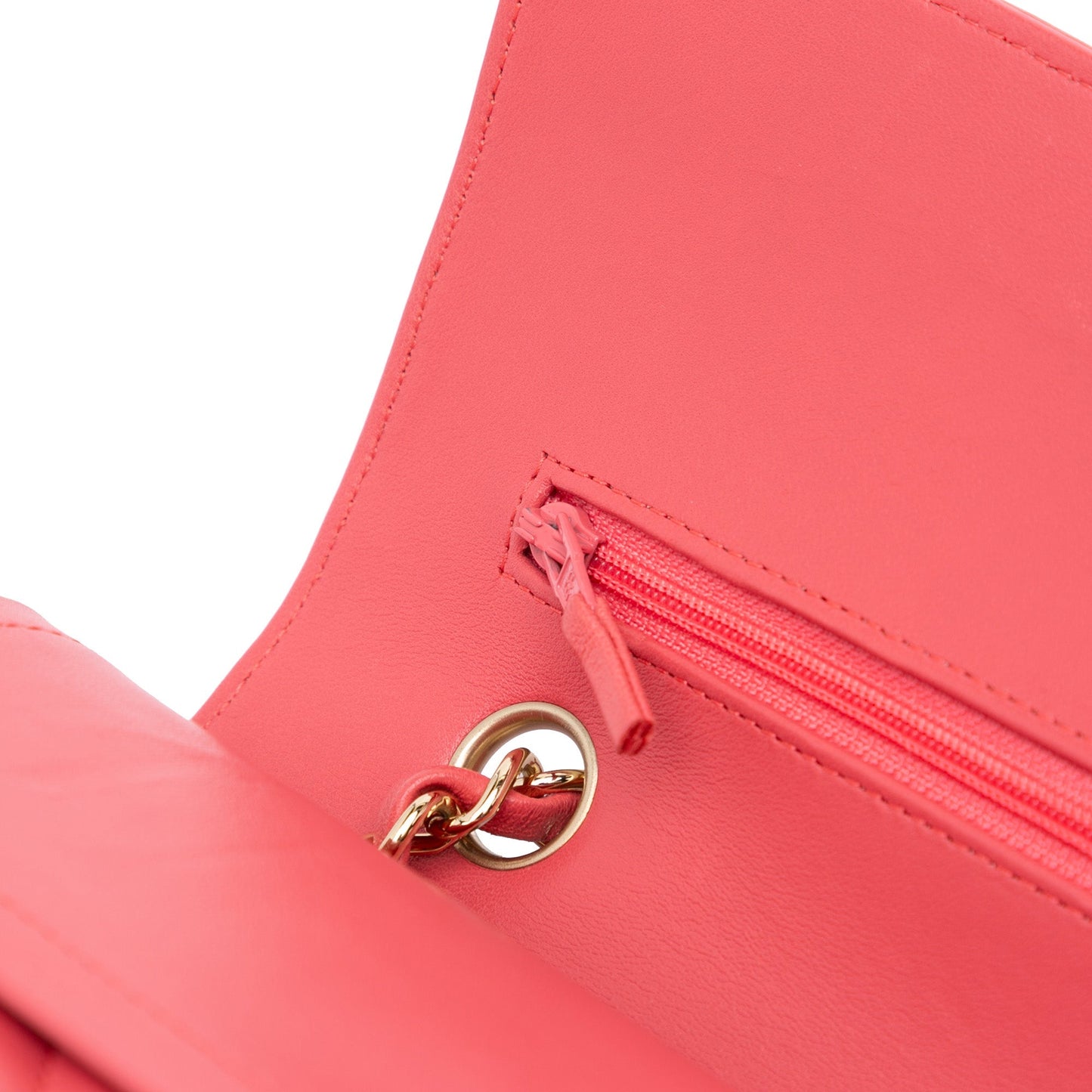 Chanel Medium Classic Chevron Lambskin Double Flap Pink