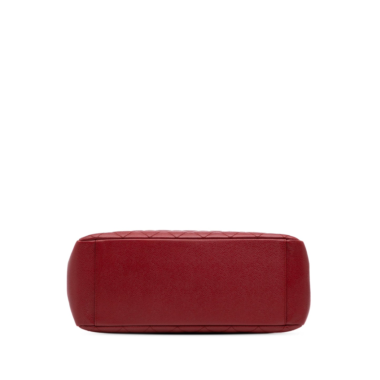 Chanel Caviar Grand Shopping Tote Red