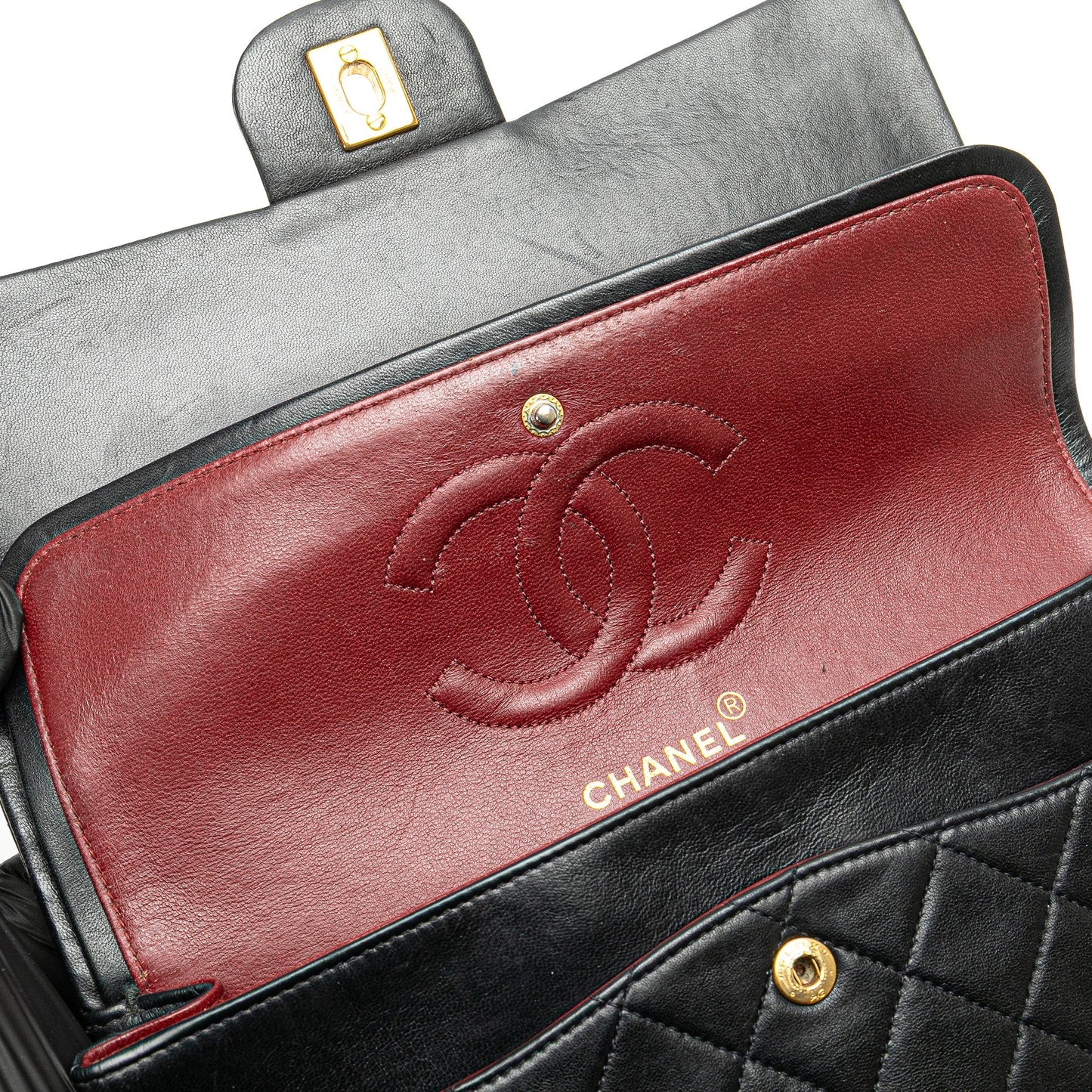 Chanel Medium Classic Lambskin Double Flap Black
